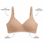 Soutien-Gorge Push-Up Sans Armature Ultra Confort