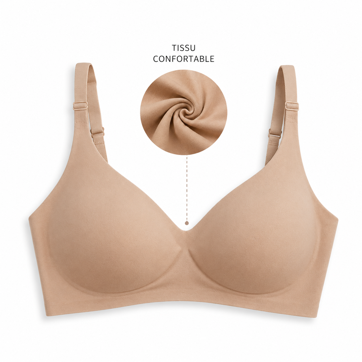 Soutien-Gorge Push-Up Sans Armature Ultra Confort